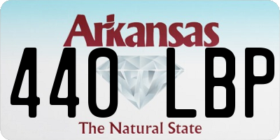 AR license plate 440LBP