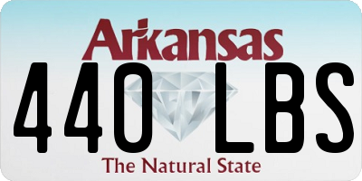 AR license plate 440LBS