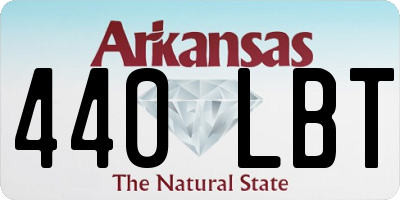 AR license plate 440LBT
