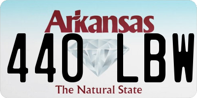 AR license plate 440LBW