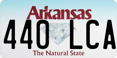 AR license plate 440LCA