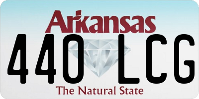 AR license plate 440LCG