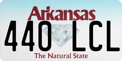 AR license plate 440LCL
