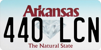 AR license plate 440LCN
