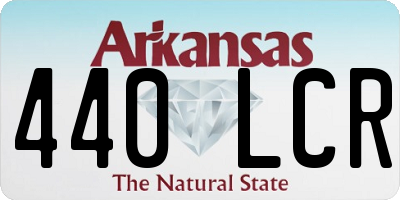AR license plate 440LCR
