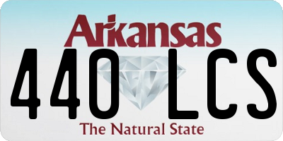 AR license plate 440LCS