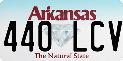 AR license plate 440LCV