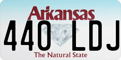 AR license plate 440LDJ