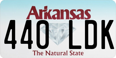 AR license plate 440LDK