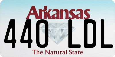 AR license plate 440LDL