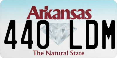 AR license plate 440LDM