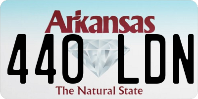 AR license plate 440LDN