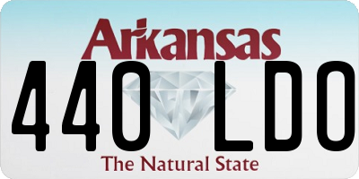 AR license plate 440LDO