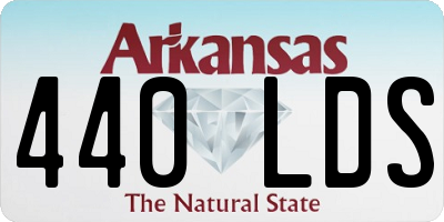 AR license plate 440LDS