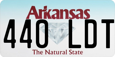 AR license plate 440LDT