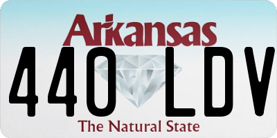 AR license plate 440LDV