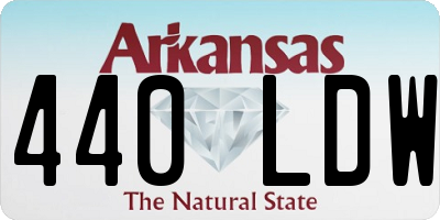AR license plate 440LDW