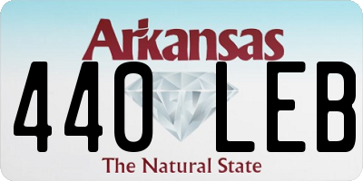 AR license plate 440LEB