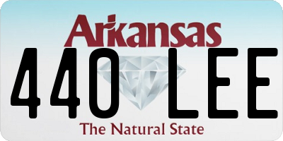 AR license plate 440LEE