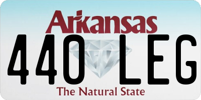 AR license plate 440LEG