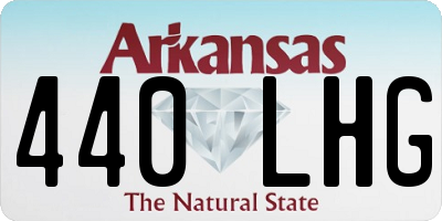 AR license plate 440LHG
