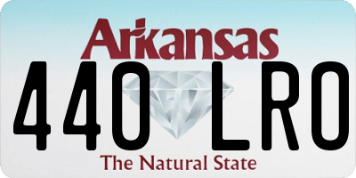 AR license plate 440LRO