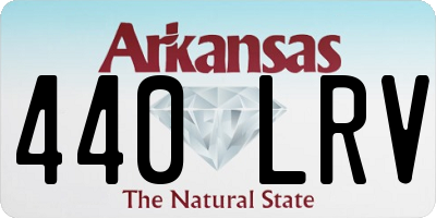 AR license plate 440LRV