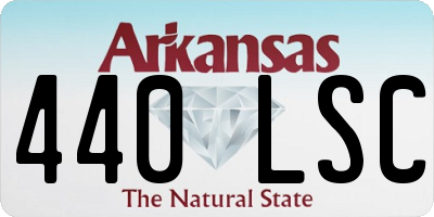 AR license plate 440LSC