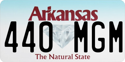 AR license plate 440MGM
