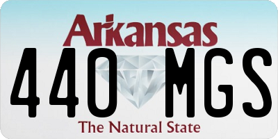 AR license plate 440MGS