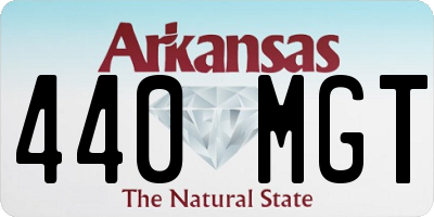 AR license plate 440MGT