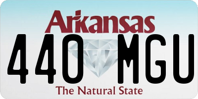 AR license plate 440MGU