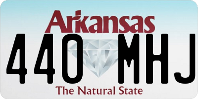AR license plate 440MHJ