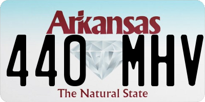 AR license plate 440MHV