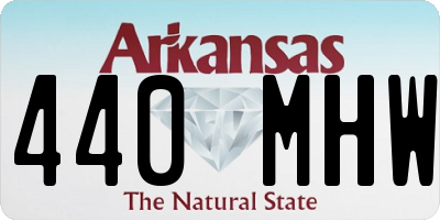 AR license plate 440MHW