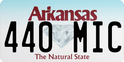 AR license plate 440MIC
