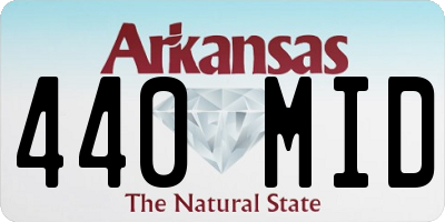 AR license plate 440MID