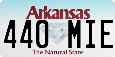 AR license plate 440MIE