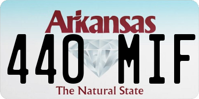 AR license plate 440MIF