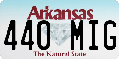 AR license plate 440MIG