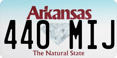 AR license plate 440MIJ