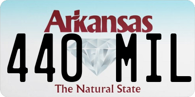 AR license plate 440MIL