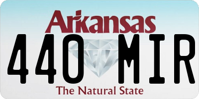 AR license plate 440MIR