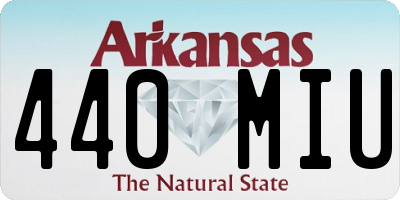 AR license plate 440MIU