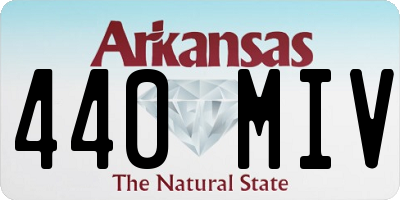 AR license plate 440MIV