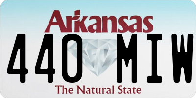 AR license plate 440MIW