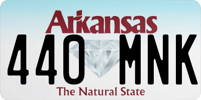AR license plate 440MNK
