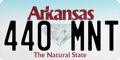 AR license plate 440MNT