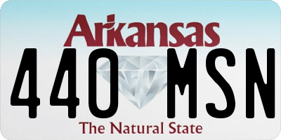 AR license plate 440MSN