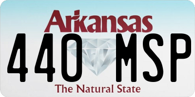 AR license plate 440MSP